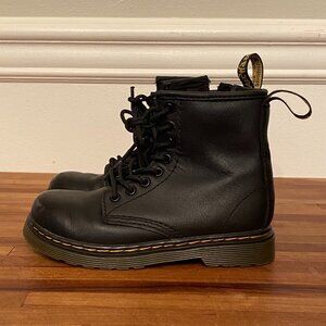 Dr. Martens Boots Black Youth Size 11 Lace Up and Side Zippers
